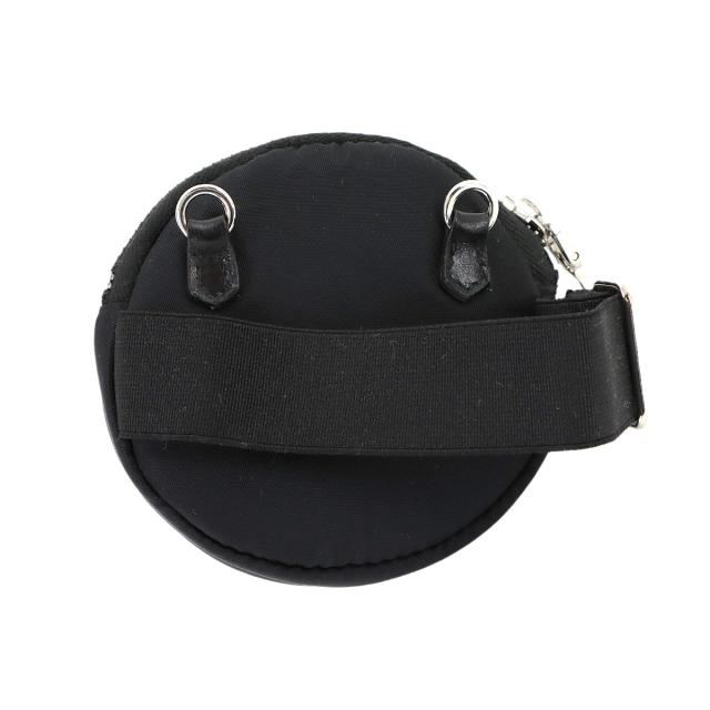 新品同様 プラダ バッグ ラウンド ショルダー ポーチ ナイロン ブラック 1TT129 シルバー 金具 Pouch 90309919 【中古】ブランド_2