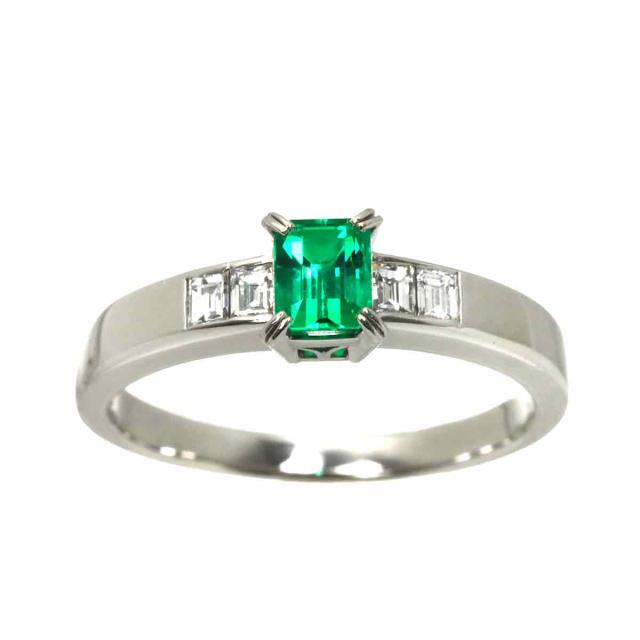 クリスチャン ディオール Dior 15号 リング エメラルド 0.48ct ダイヤ 0.20ct 指輪【ソーティング付き】レディース 90310370 【中古】BJ_1