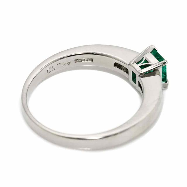 クリスチャン ディオール Dior 15号 リング エメラルド 0.48ct ダイヤ 0.20ct 指輪【ソーティング付き】レディース 90310370 【中古】BJ_2