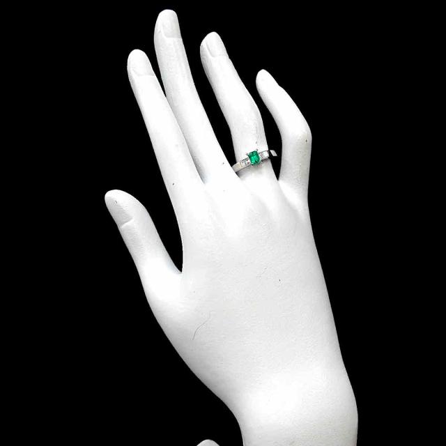 クリスチャン ディオール Dior 15号 リング エメラルド 0.48ct ダイヤ 0.20ct 指輪【ソーティング付き】レディース 90310370 【中古】BJ_7
