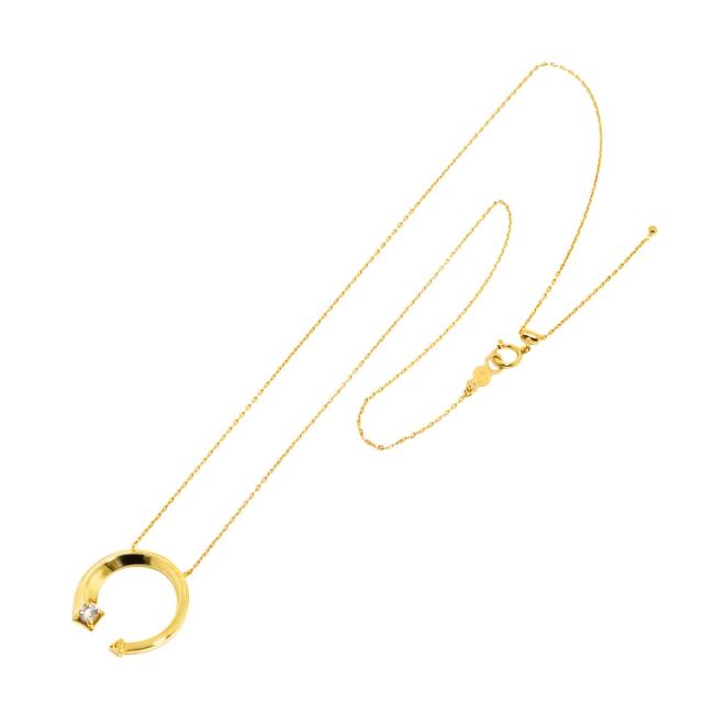 フォーエバーマーク FOREVERMARK アヴァンティ ダイヤ ネックレス 46cm K18 YG イエローゴールド 750 レディース 90310392 【中古】BJ_1