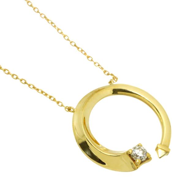 フォーエバーマーク FOREVERMARK アヴァンティ ダイヤ ネックレス 46cm K18 YG イエローゴールド 750 レディース 90310392 【中古】BJ_2
