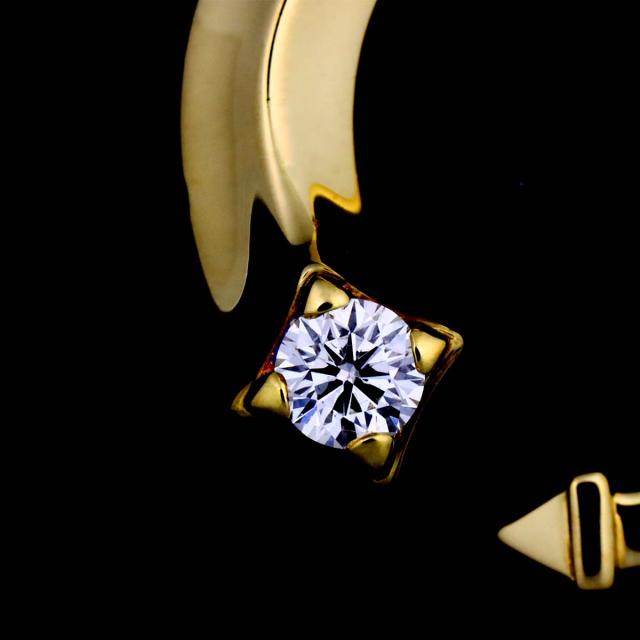 フォーエバーマーク FOREVERMARK アヴァンティ ダイヤ ネックレス 46cm K18 YG イエローゴールド 750 レディース 90310392 【中古】BJ_5