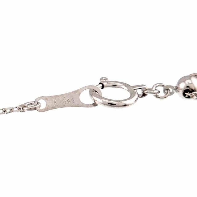 タサキ TASAKI ダイヤ 0.14ct ネックレス 45cm K18 WG PG ホワイト ピンクゴールド 750 田崎真珠 レディース 90310404 【中古】BJ_6