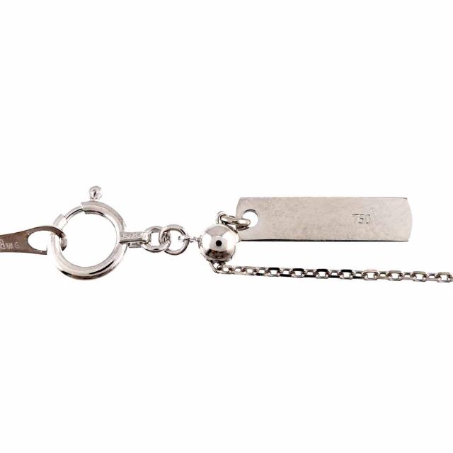 タサキ TASAKI ダイヤ 0.14ct ネックレス 45cm K18 WG PG ホワイト ピンクゴールド 750 田崎真珠 レディース 90310404 【中古】BJ_7