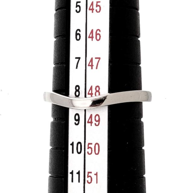 カルティエ Cartier バレリーナ カーブ #48 リング 幅2.1mm Pt プラチナ 指輪【証明書付き】レディース 90310429 【中古】BJ_5