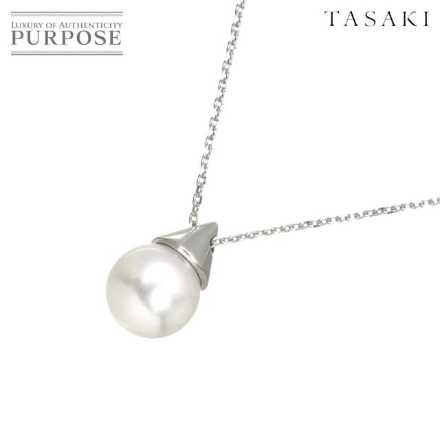 タサキ TASAKI アコヤ真珠 7.0mm ネックレス 42cm K18 WG 750 田崎真珠 