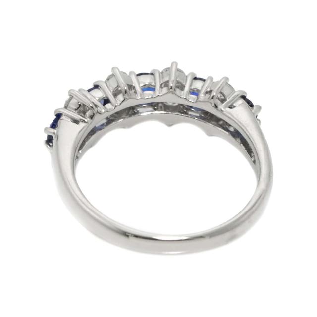 リング 8号 サファイヤ 0.58ct ダイヤ 0.34ct Pt プラチナ 指輪 レディース 90310649 【中古】NJ_4