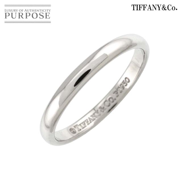ティファニー TIFFANY&Co. フォーエバー 4.5号 リング 幅2mm Pt プラチナ 指輪 レディース 90310728 【中古】BJ