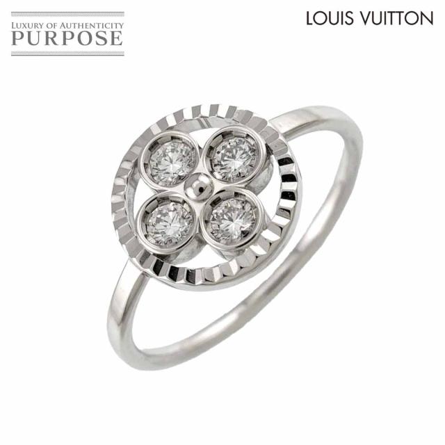 ルイ ヴィトン LOUIS VUITTON バーグ サンブロッサム #49 リング ダイヤ K18 WG 750 指輪 レディース 90310908 【中古】BJ