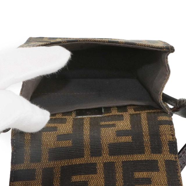 新品同様 フェンディ バッグ ズッカ ショルダー バッグ キャンバス レザー ブラウン レディース 90311195 【中古】ブランド_7
