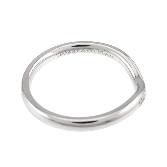 ティファニー TIFFANY&Co. カーブド バンド 8号 リング ダイヤ Pt プラチナ 指輪 レディース 90311335 【中古】BJ_2