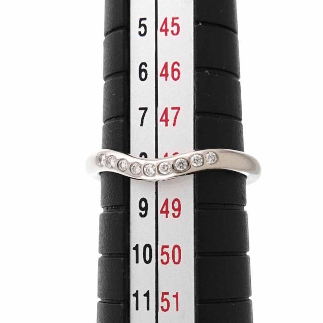 ティファニー TIFFANY&Co. カーブド バンド 8号 リング ダイヤ Pt プラチナ 指輪 レディース 90311335 【中古】BJ_5