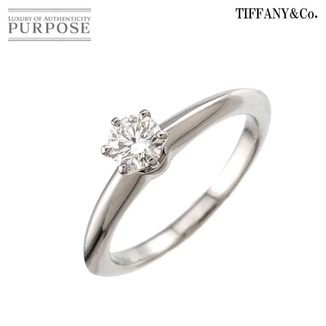 ティファニー TIFFANY&Co. ソリティア 6.5号 リング ダイヤ 0.20ct Pt プラチナ 指輪 レディース 90311413 【中古】BJ