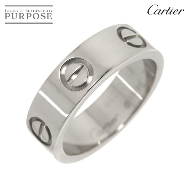 カルティエ Cartier ラブ クラシック #48 リング K18 WG ホワイトゴールド 750 指輪 レディース 90311446 【中古】BJ