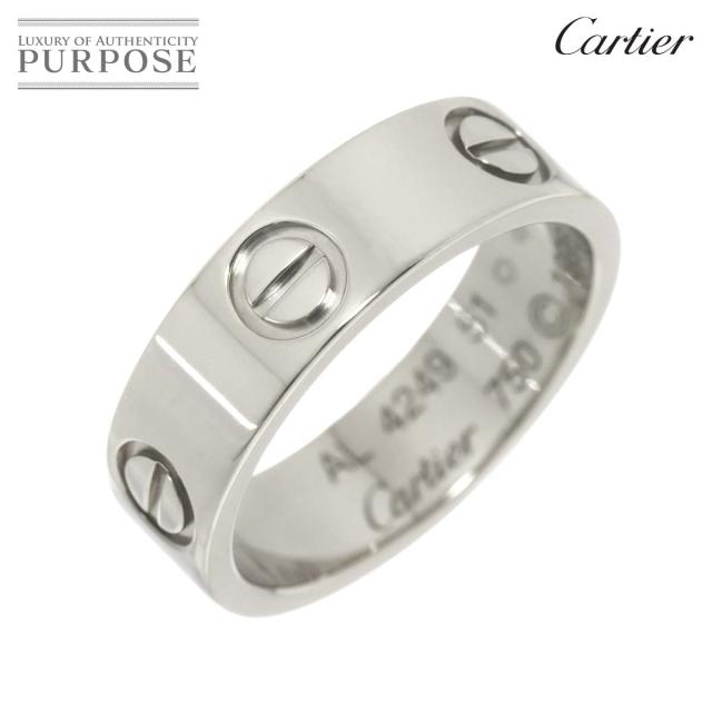 カルティエ Cartier ラブ クラシック #51 リング K18 WG ホワイトゴールド 750 指輪 レディース 90311447 【中古】BJ