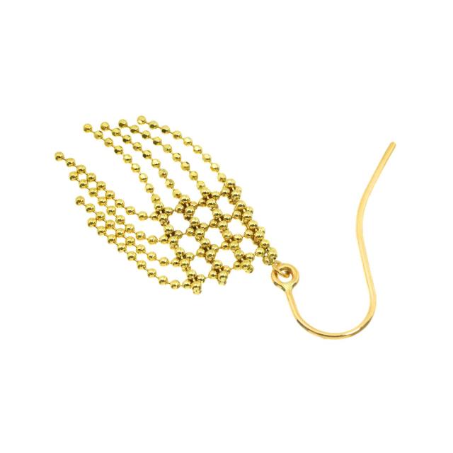 ティファニー TIFFANY&CO. フリンジ ピアス K18 YG イエローゴールド 