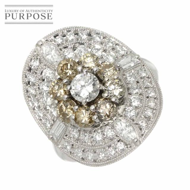リング 12号 ダイヤ 0.38ct/2.21ct Pt プラチナ 指輪 レディース 90311929 【中古】NJ