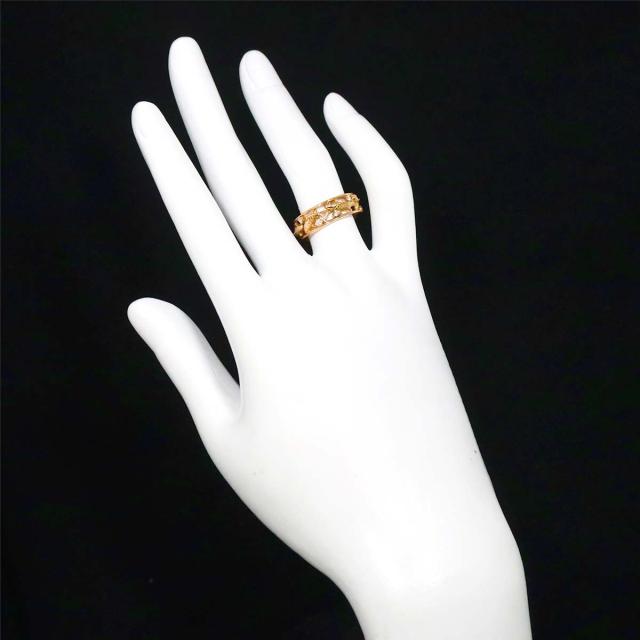 リング 11号 ダイヤ 0.14ct K18 PG ピンクゴールド 750 指輪 
