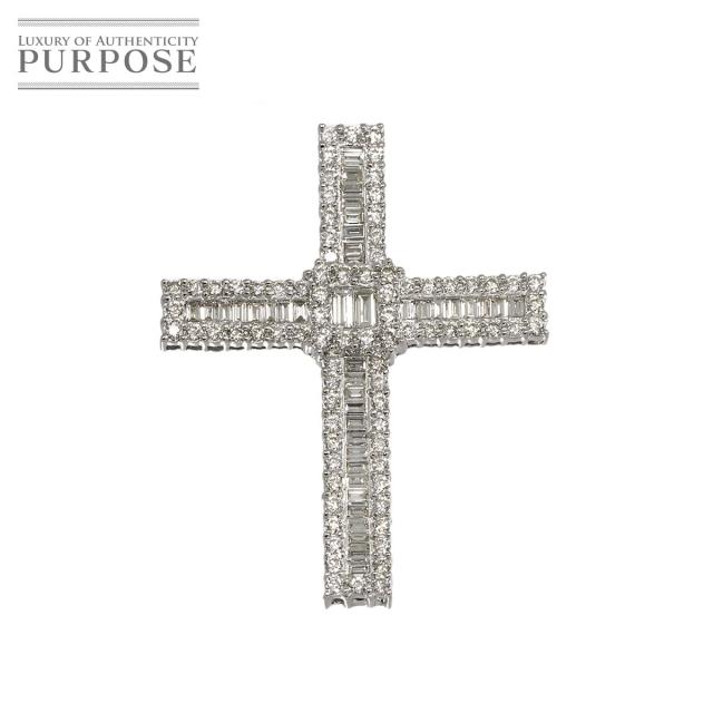 ダイヤ 2.46ct ペンダント トップ K18 WG ホワイトゴールド 750 レディース 90312159 【中古】NJ