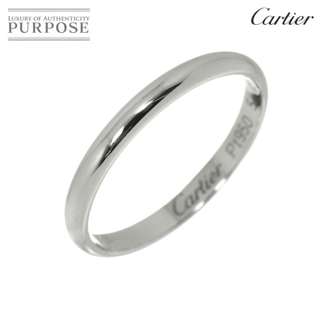 カルティエ Cartier 1895 クラシック バンド #54 リング Pt プラチナ 指輪 【証明書付き】レディース 90312286 【中古】BJ