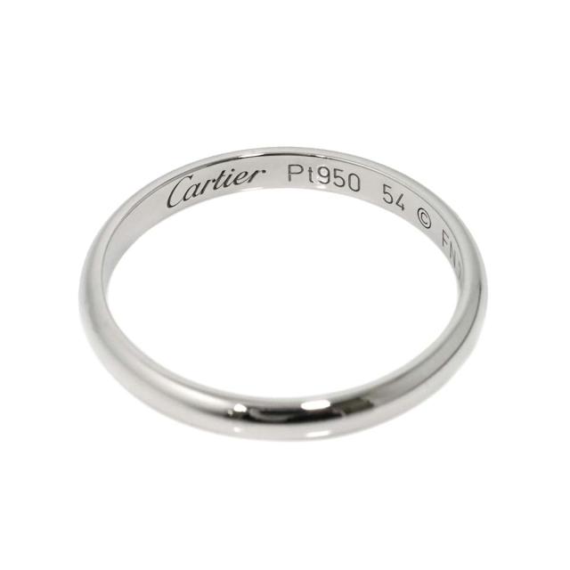 カルティエ Cartier 1895 クラシック バンド #54 リング Pt プラチナ 指輪 【証明書付き】レディース 90312286 【中古】BJ_2