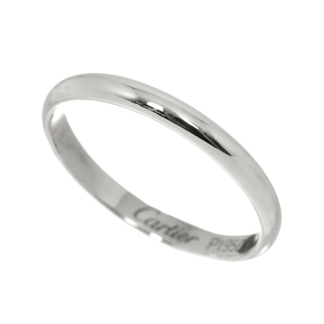 カルティエ Cartier 1895 クラシック バンド #54 リング Pt プラチナ 指輪 【証明書付き】レディース 90312286 【中古】BJ_4