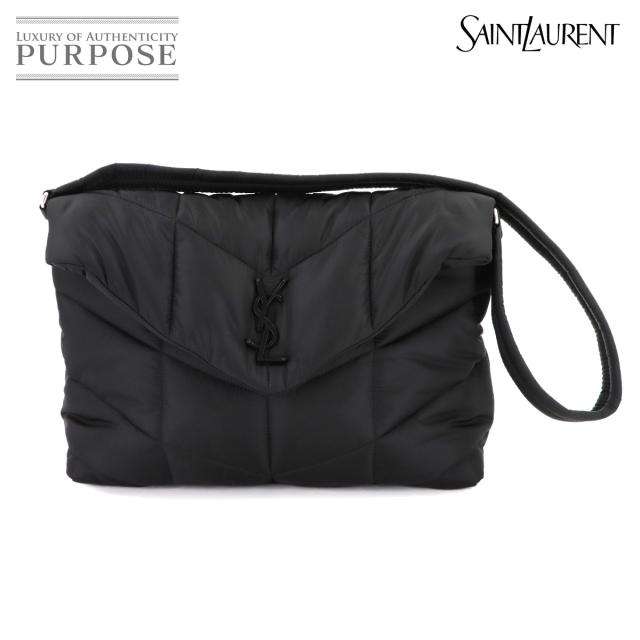 未使用 展示品 サンローラン バッグ パファー キルティング ショルダー バッグ ナイロン ブラック レディース 90312333 【中古】ブランド