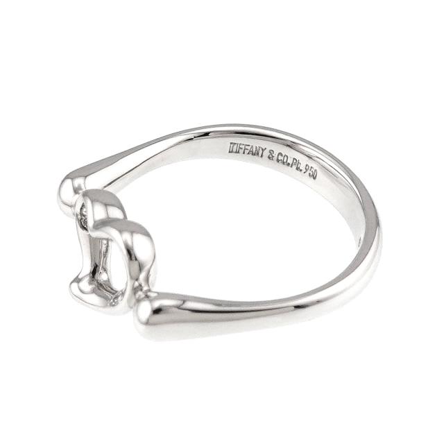 ティファニー TIFFANY&Co. オープンハート 11号 リング ダイヤ Pt プラチナ 指輪 レディース 90312750 【中古】BJ_2