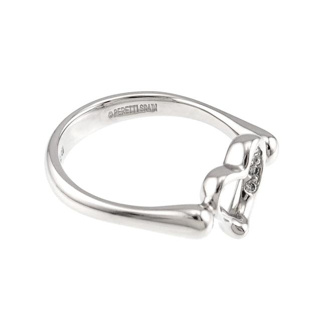 ティファニー TIFFANY&Co. オープンハート 11号 リング ダイヤ Pt プラチナ 指輪 レディース 90312750 【中古】BJ_3