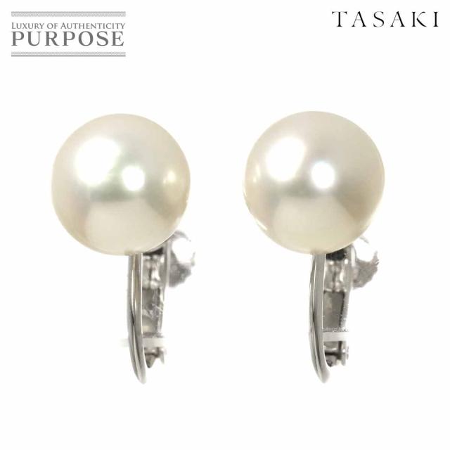 タサキ TASAKI アコヤ真珠 8.6mm イヤリング K18 WG ホワイトゴールド 750 パール 田崎真珠 レディース 90312888 【中古】BJ