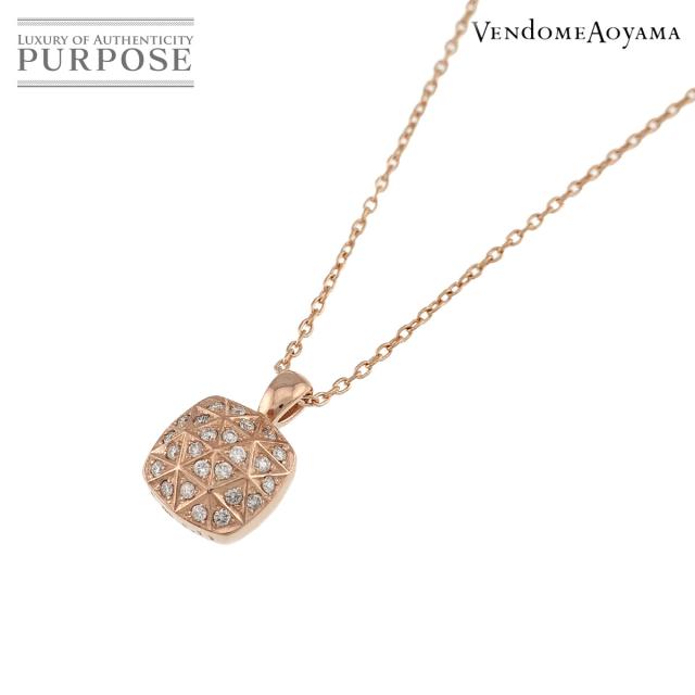 ヴァンドーム青山 Vendome Aoyama ダイヤ 0.11ct ネックレス 50cm K18 
