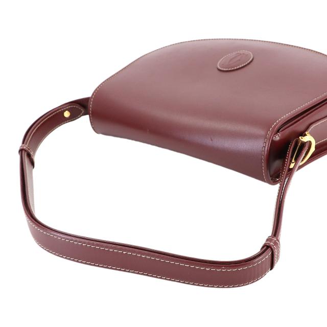 美品 カルティエ バッグ マストライン ショルダー バッグ レザー 