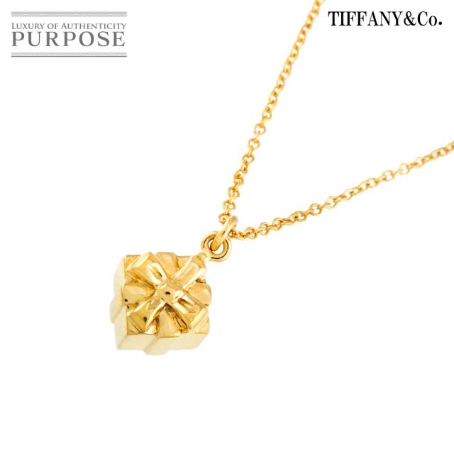 ティファニー TIFFANY&amp;Co. ネックレス 40cm K18 YG イエローゴールド 750 ギフトボックス レディース 90313607 【中古】BJ