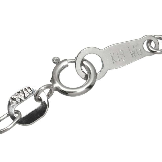 ダイヤ 0.45ct ネックレス 42cm K18 WG YG ホワイト イエローゴールド 750 レディース 90313627 【中古】NJ_4