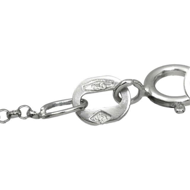 ダイヤ 0.45ct ネックレス 42cm K18 WG YG ホワイト イエローゴールド 750 レディース 90313627 【中古】NJ_5