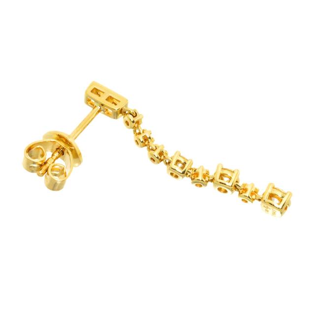 ポンテヴェキオ Ponte Vecchio ダイヤ 0.41ct ピアス K18 YG イエローゴールド 750 PV 片方のみ 片耳 レディース 90313635 【中古】BJ_2