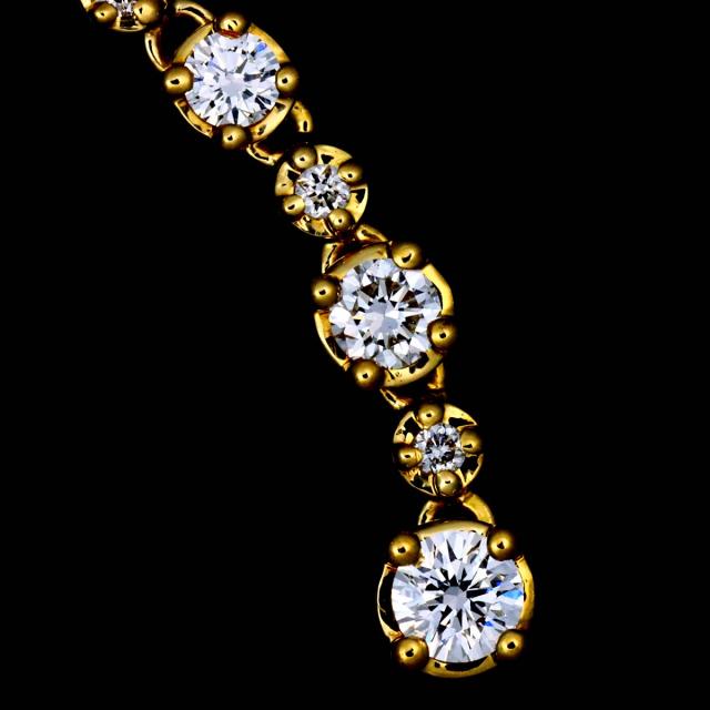 ポンテヴェキオ Ponte Vecchio ダイヤ 0.41ct ピアス K18 YG イエローゴールド 750 PV 片方のみ 片耳 レディース 90313635 【中古】BJ_5