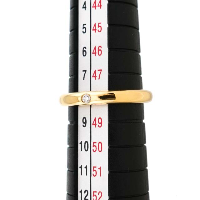ティファニー TIFFANY&CO. スタッキング バンド 8号 リング ダイヤ 1P K18 YG イエローゴールド 750 レディース 90313765 【中古】BJ_4