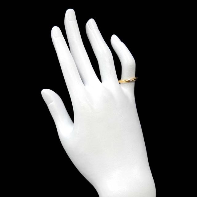 ティファニー TIFFANY&CO. スタッキング バンド 8号 リング ダイヤ 1P K18 YG イエローゴールド 750 レディース 90313765 【中古】BJ_5