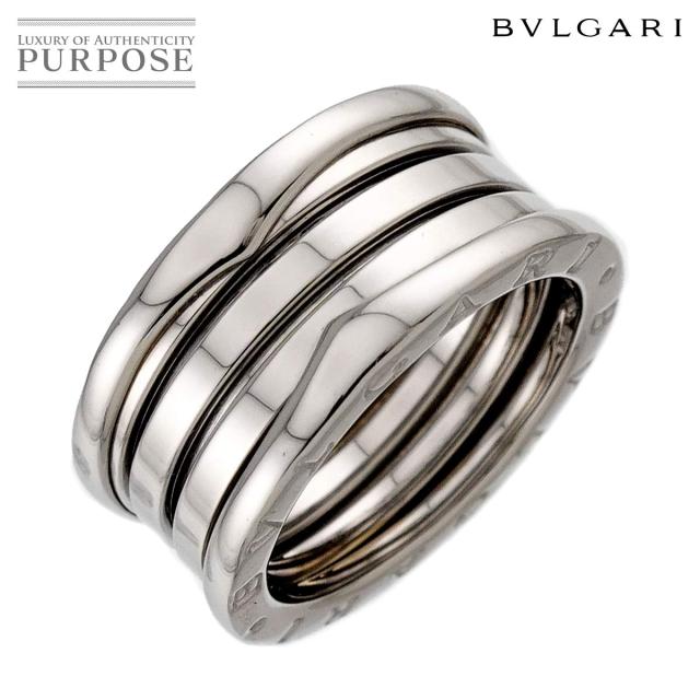 ブルガリ BVLGARI ビーゼロワン 4バンド #60 リング K18 WG ホワイトゴールド 750 指輪 レディース 90313788 【中古】BJ