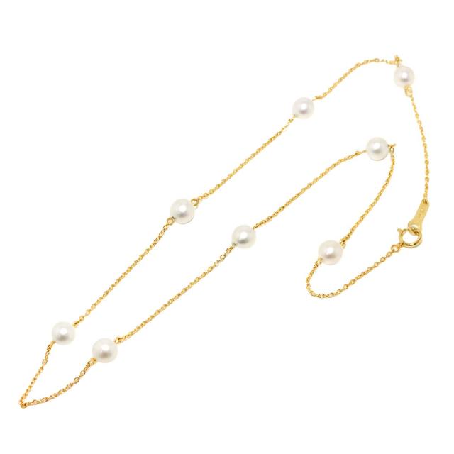 タサキ TASAKI アコヤ真珠 6.3-6.1mm ネックレス 42cm K18 YG 750