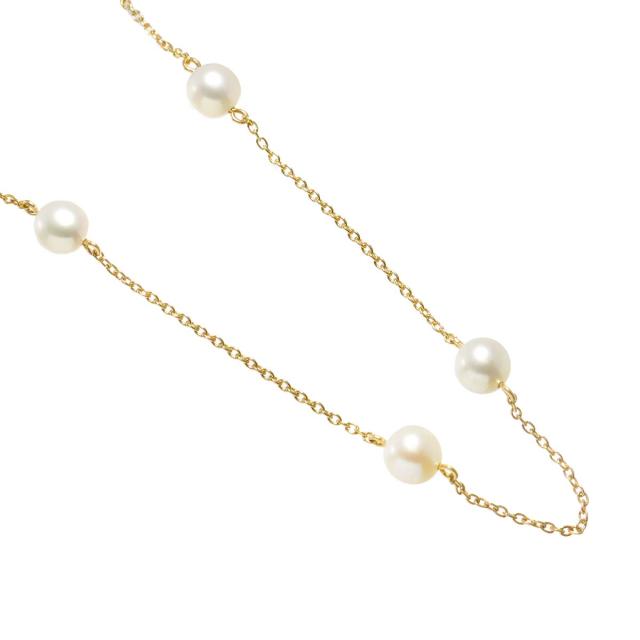 タサキ TASAKI アコヤ真珠 6.3-6.1mm ネックレス 42cm K18 YG 750
