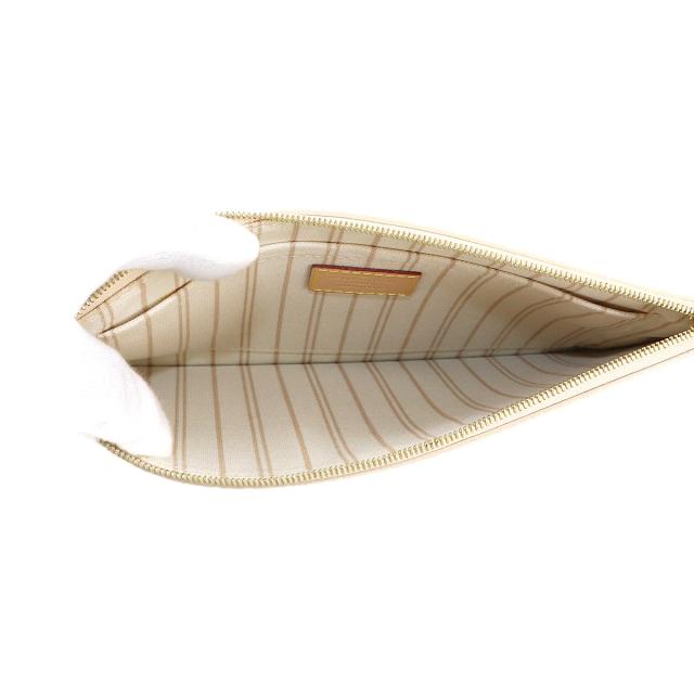 未使用 展示品 ルイ ヴィトン ポーチ ダミエ アズール ポーチ ベージュ ゴールド 金具 レディース 90314108 【中古】ブランド_4