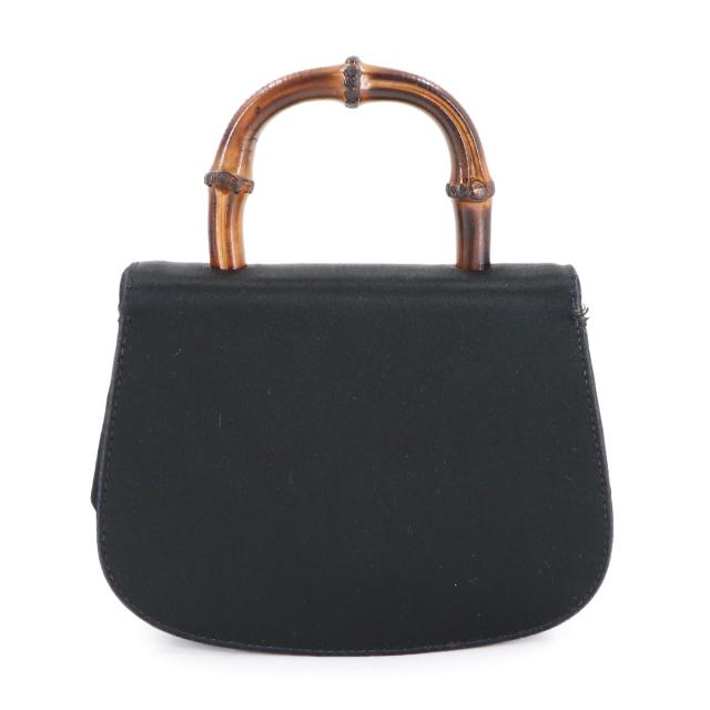 グッチ バッグ バンブー ミニ 2way ハンド ショルダー バッグ サテン