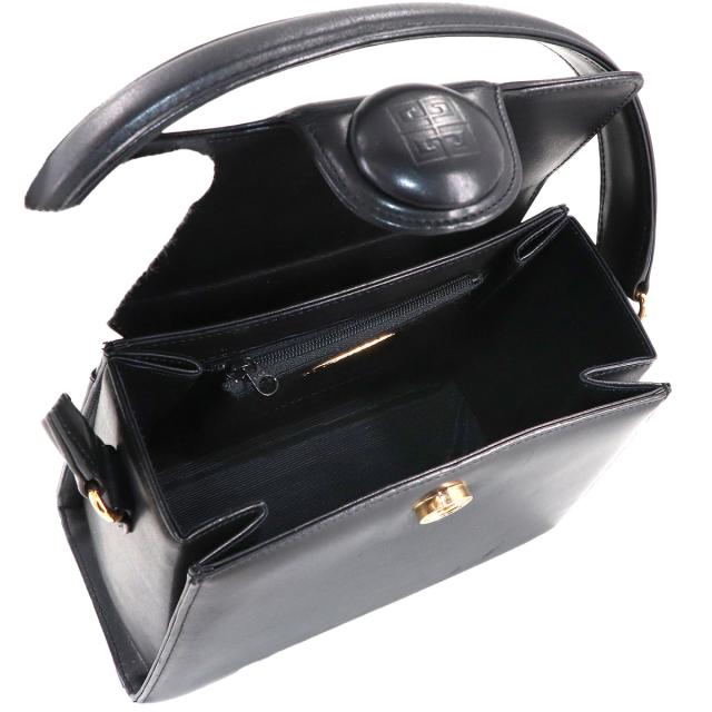 ジバンシィ バッグ ハンド バッグ レザー ブラック ゴールド 金具 レディース 90314221 【中古】ブランド_6