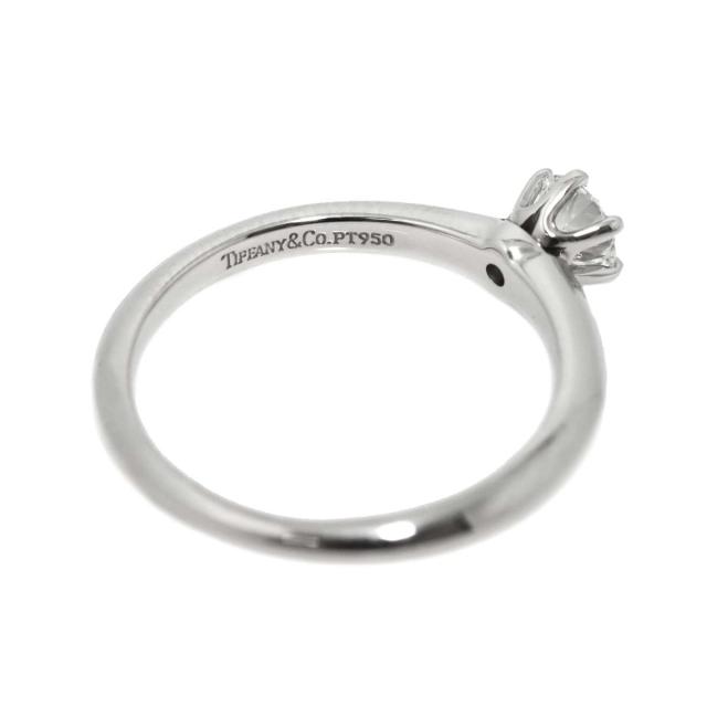 ティファニー TIFFANY&CO. ソリティア ダイヤ 0.33ct D/VS2 10.5号 リング Pt 指輪【鑑定書付き】レディース 90314647 【中古】BJ_2