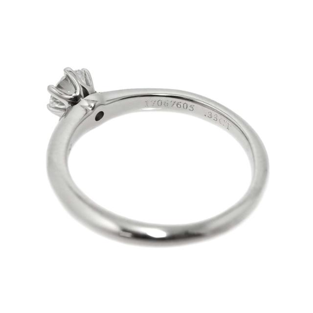 ティファニー TIFFANY&CO. ソリティア ダイヤ 0.33ct D/VS2 10.5号 リング Pt 指輪【鑑定書付き】レディース 90314647 【中古】BJ_3