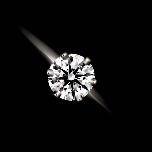 ティファニー TIFFANY&CO. ソリティア ダイヤ 0.33ct D/VS2 10.5号 リング Pt 指輪【鑑定書付き】レディース 90314647 【中古】BJ_5