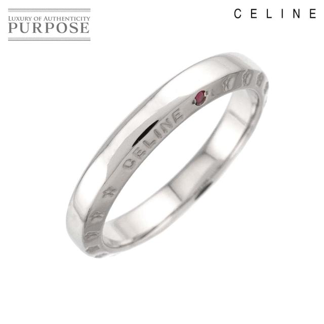 セリーヌ CELINE 9号 リング ルビー Pt プラチナ 指輪 レディース
